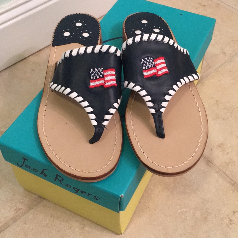 American Flag Jack Rogers Sandals